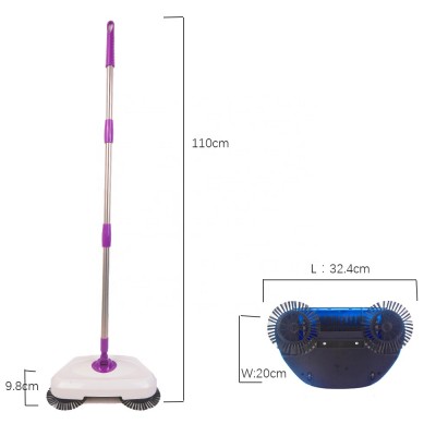 Stainless Steel Sweeping Machine Push Type Magic Broom Dustpan Household Cleaner Hand Push Floor Sweeper Broom