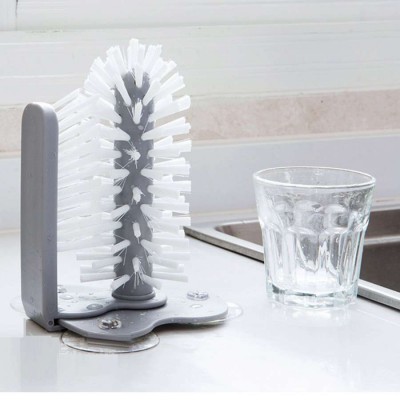 New design plastic twisted coffee cup brush